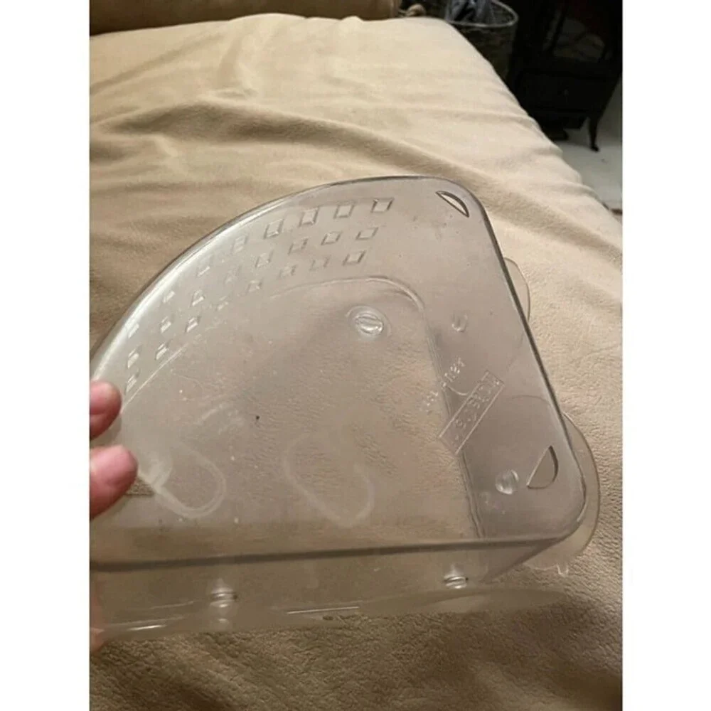 Clear Plastic Suction Cup Corner Basket